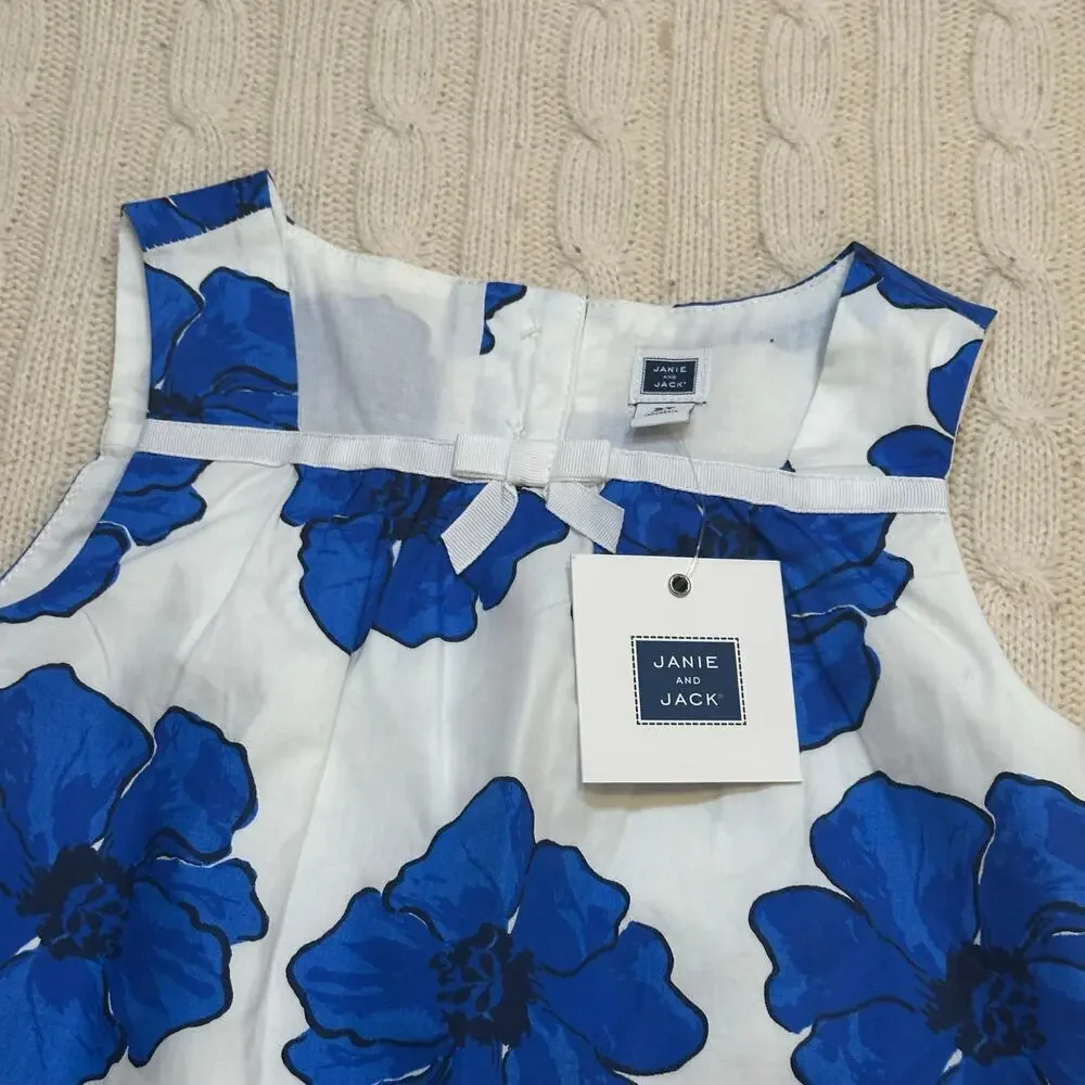 New Janie and Jack Indigo Floral Top sz 3T